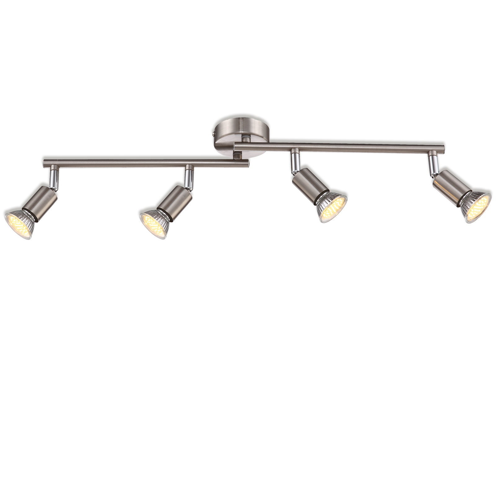 LED-Deckenbogen - silber matt - 4 Spots