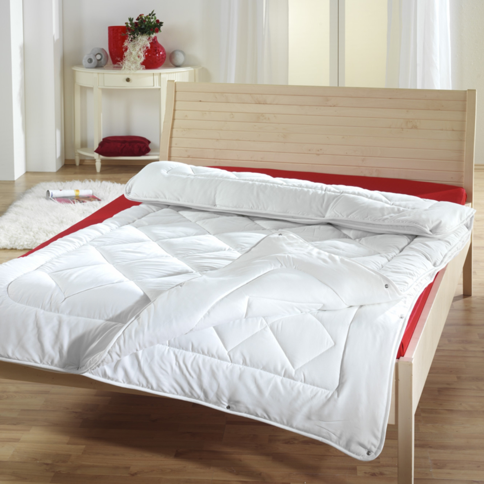 4-Jahreszeiten-Steppbett - Microfaser - 135x200 cm | Online bei ROLLER