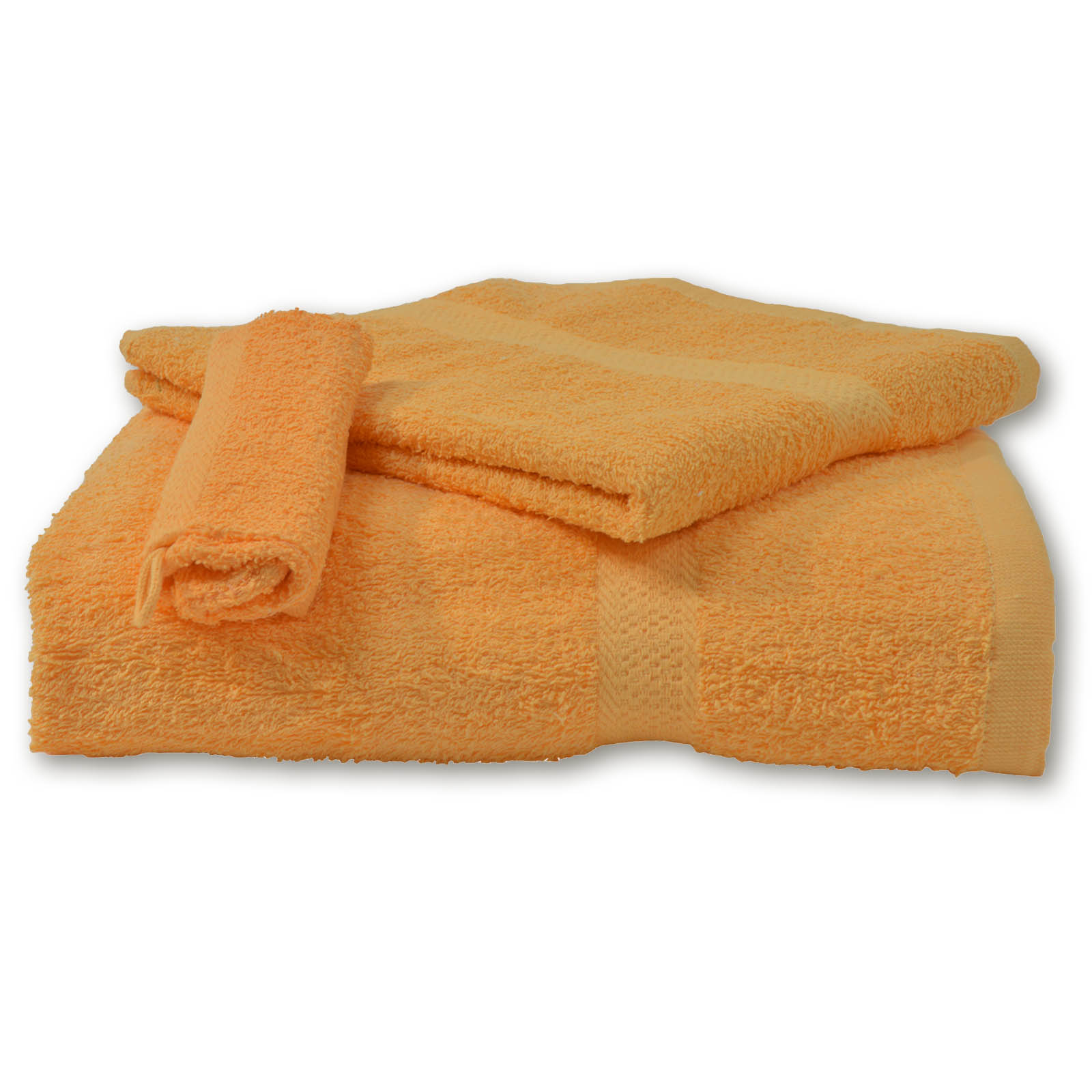 Waschhandschuh - Baumwolle - orange