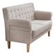 Tischsofa - creme - Microfaser