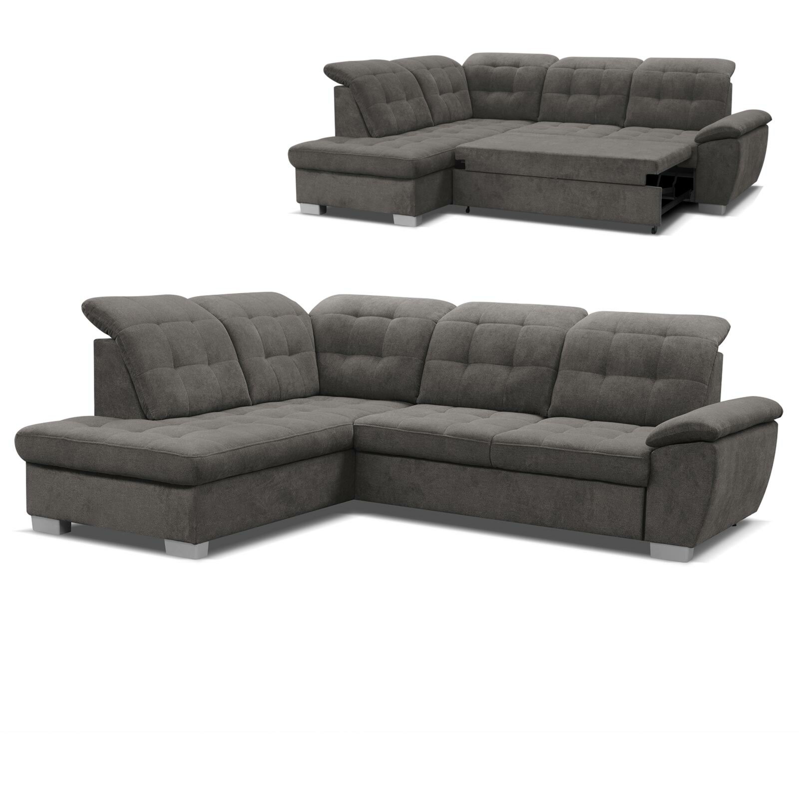 Angebot Roller Ecksofa stone Staukasten Ottomane