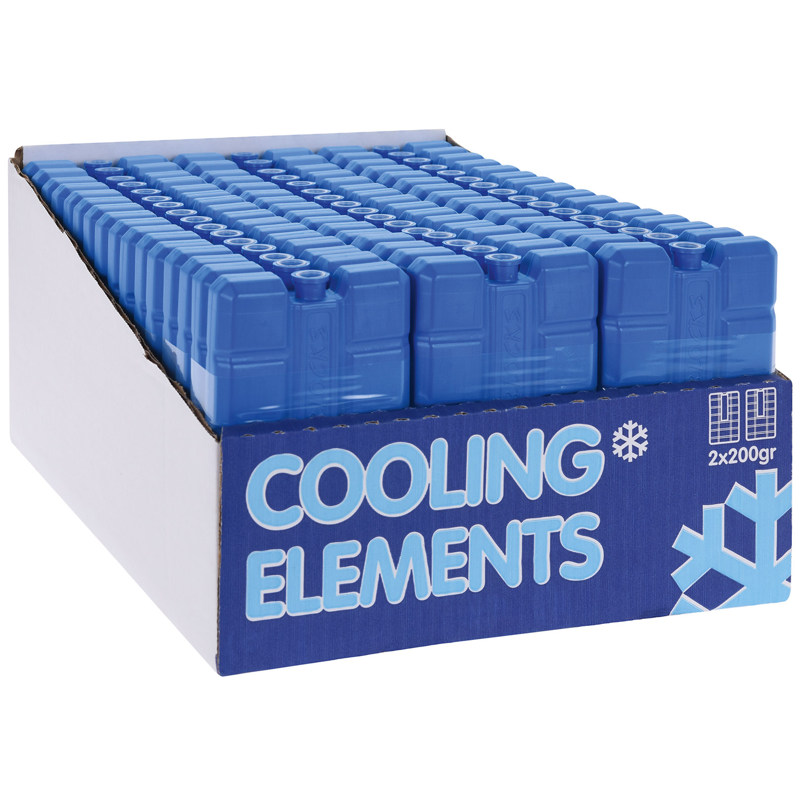 2er-Set Kühlakkus - blau - je 200 ml