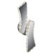 LED-Wandleuchte - chrom - Glas - 35 cm