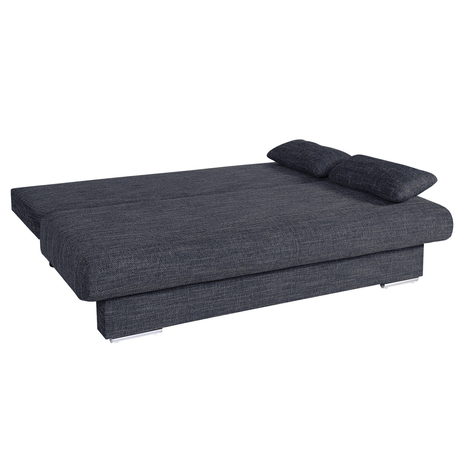 Schlafsofa - schwarz - inklusive Kissen