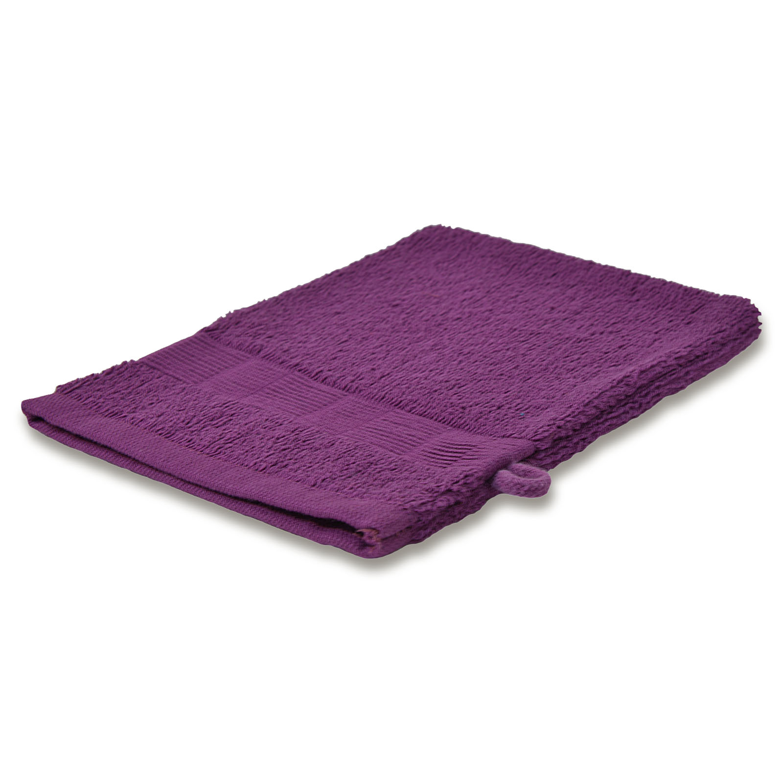 Waschhandschuh - lila - Baumwolle - 15x21 cm