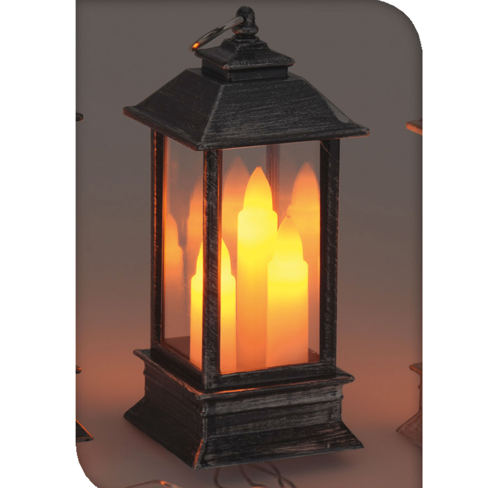 LED-Mini-Laterne - farbig sortiert - 13 cm