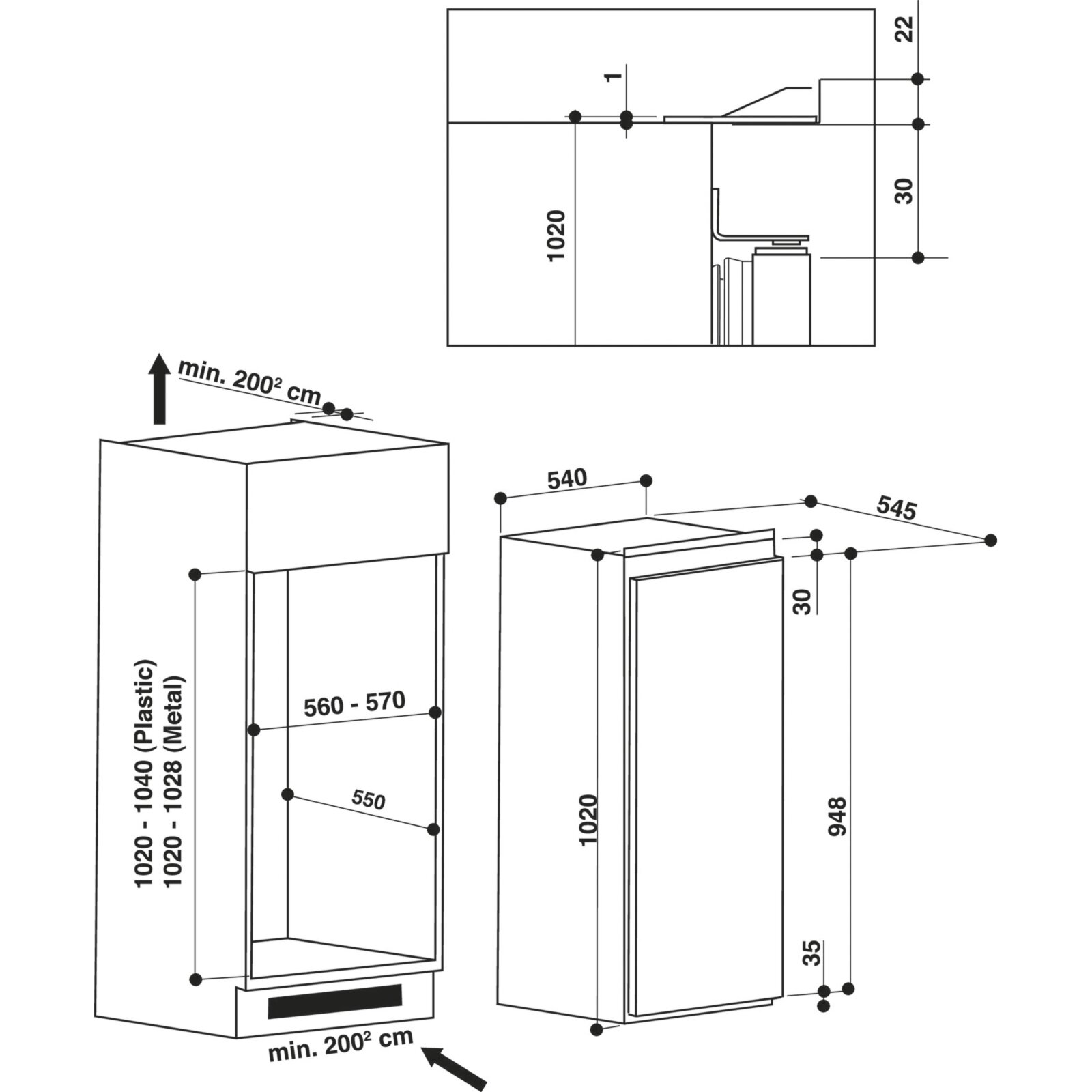 Hotpoint ariston размеры