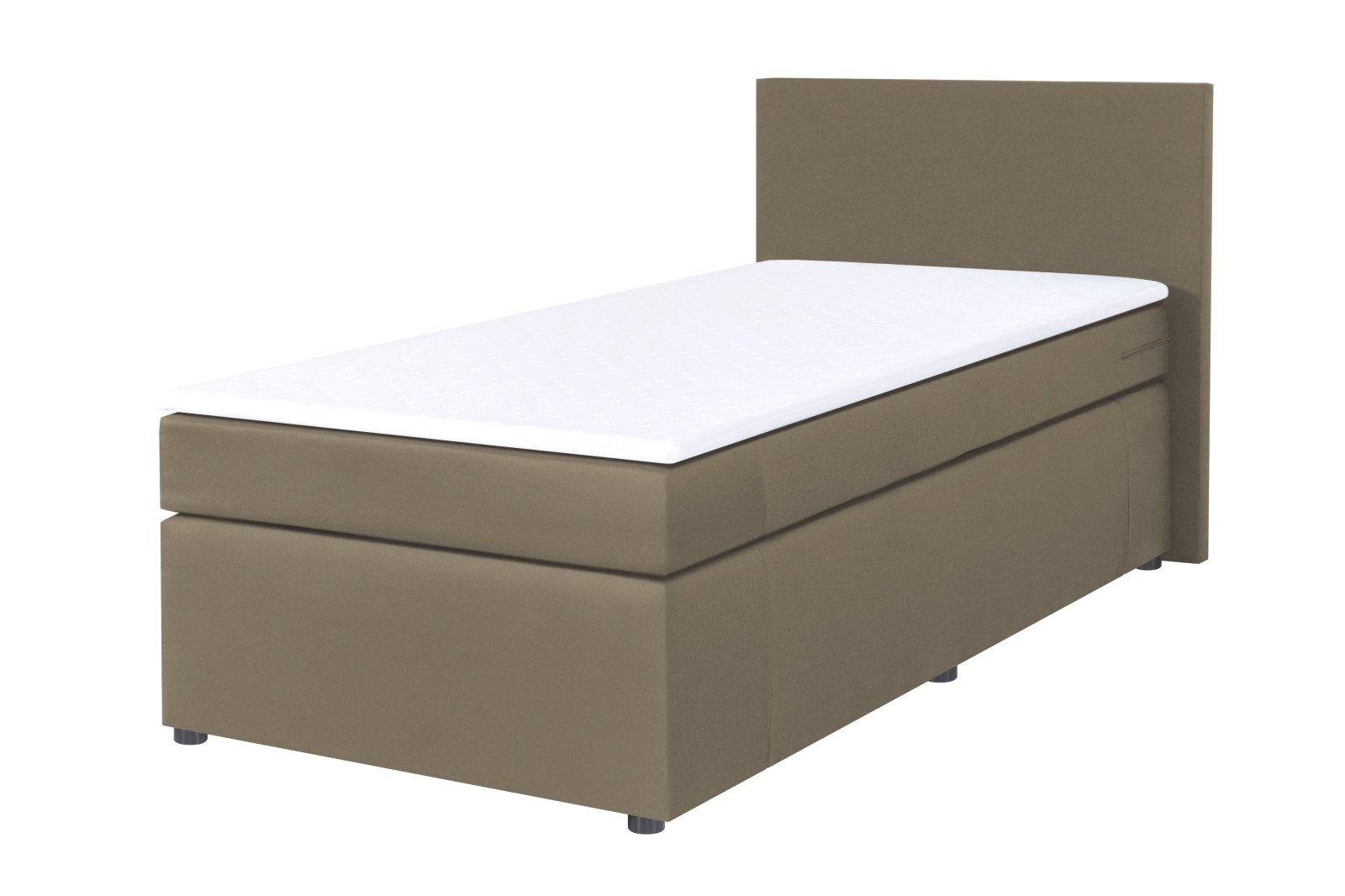 Boxspringbett - H3 - sand - 90x200 cm