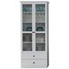 Vitrinenschrank BRANDSON - weiß - 81 cm