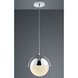 LED-Pendelleuchte - chrom - Glitzereffekt
