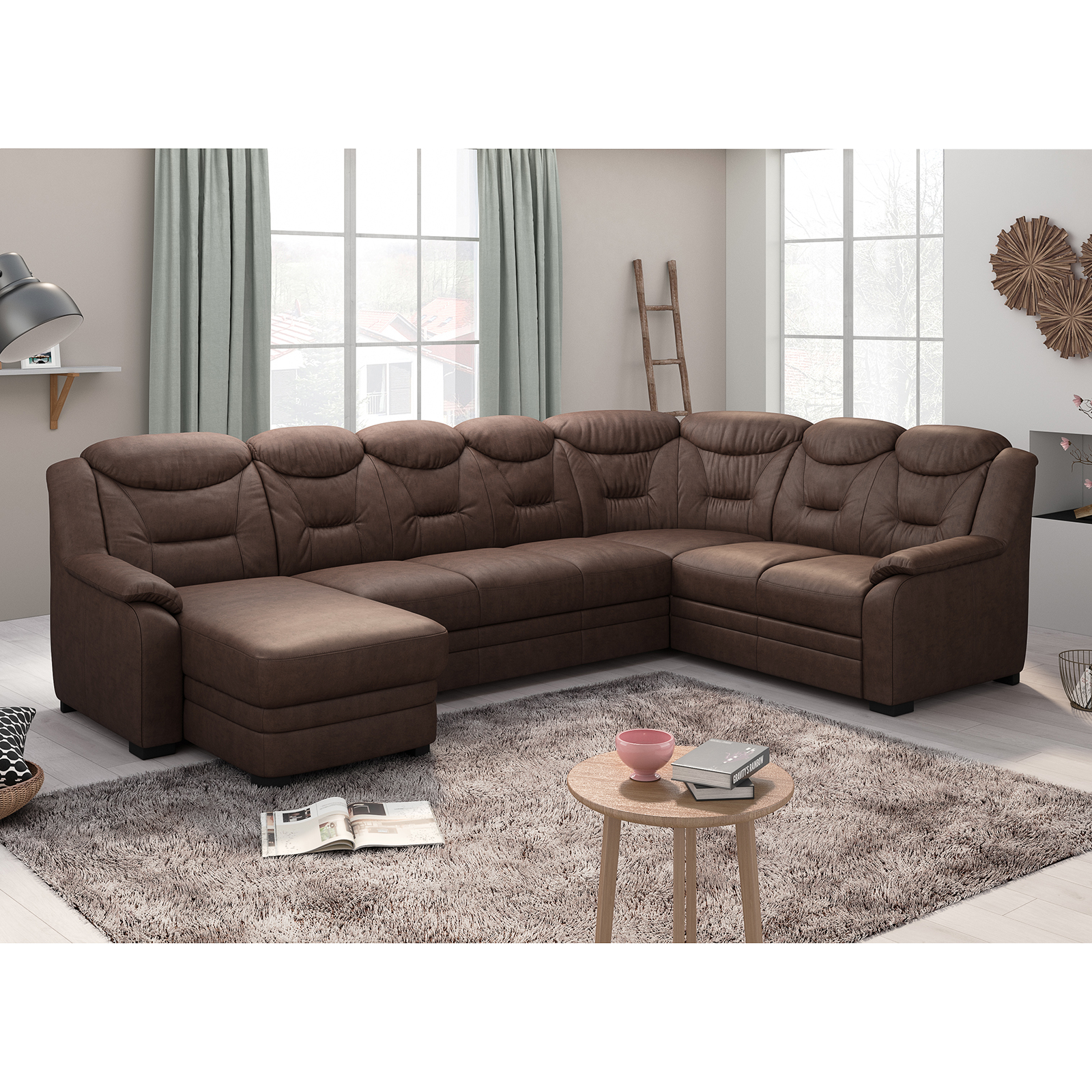 Wohnlandschaft - braun - Basismodell