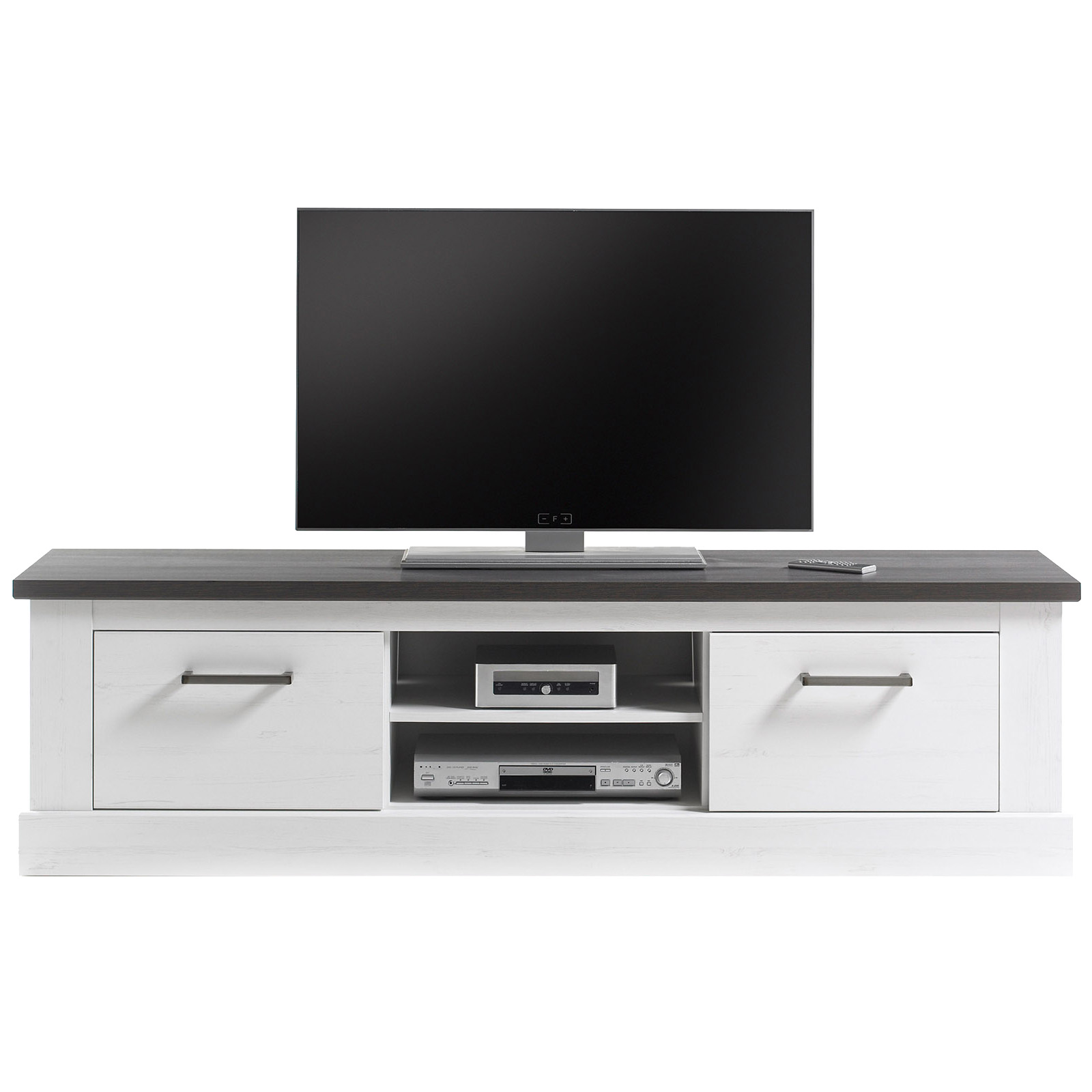 TV-Lowboard - Pinie weiß-Wenge - 170 cm breit