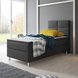 Boxspringbett MIAMI - anthrazit - mit Bettkasten - H3 - 90x200 cm