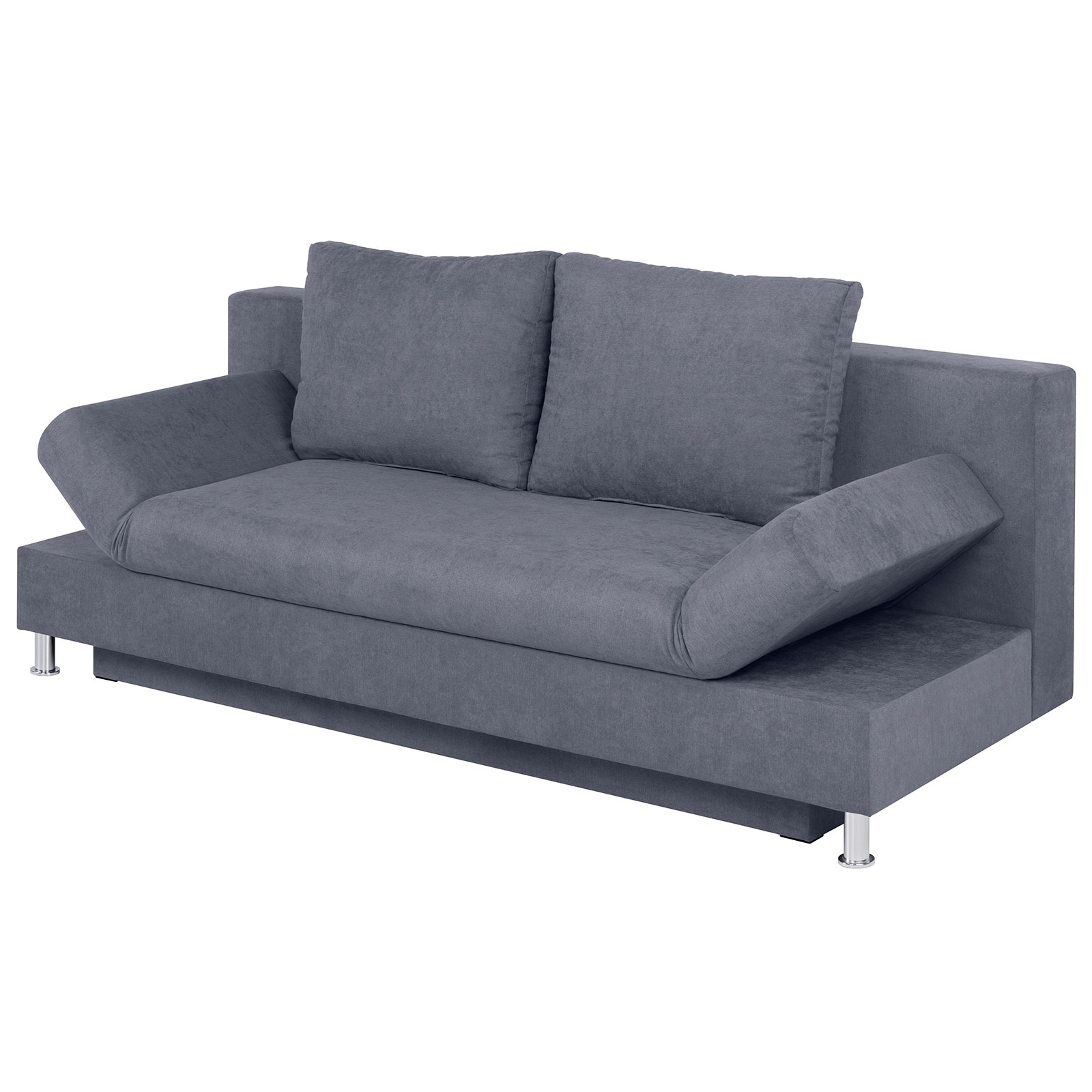 Schlafsofa - grau - Bonellfederkern
