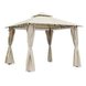 Gardiola Pavillon - beige-anthrazit - 3x3 Meter