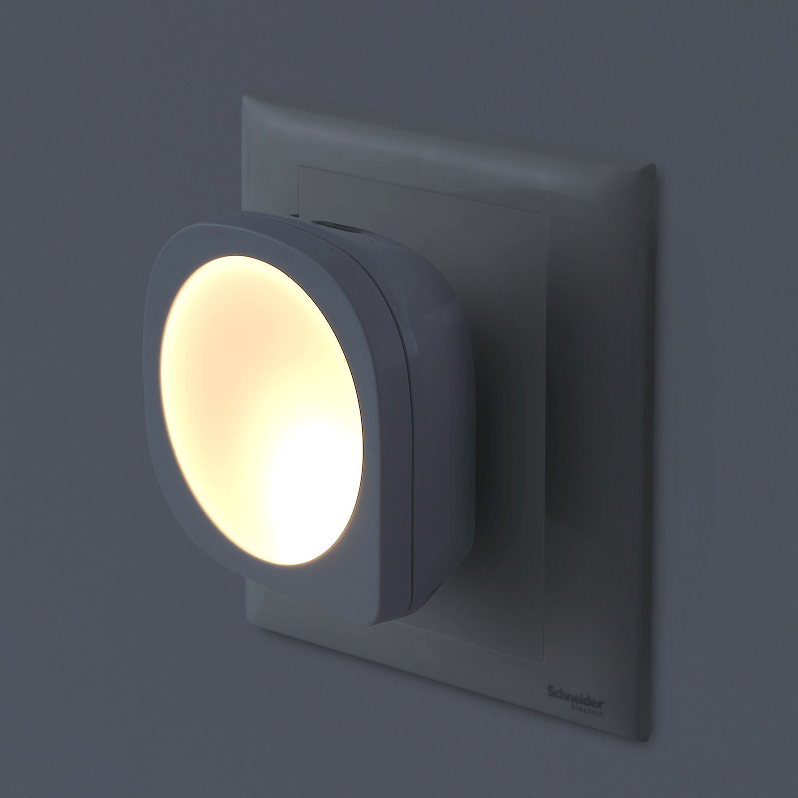 LAMPURA 2er-Set LED-Nachtlicht - weiß - mit Dämmerungssensor
