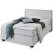 Boxspringbett - silber - H2 - 140x200 cm