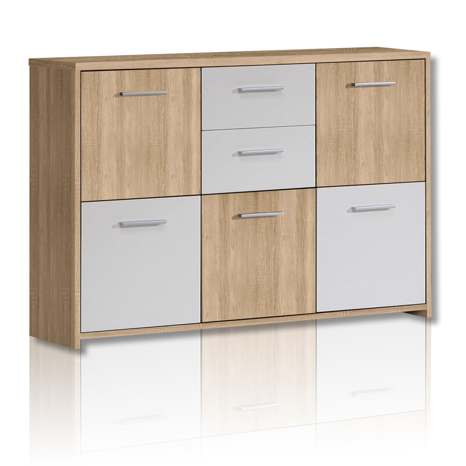 Featured image of post Sideboard Sonoma Eiche 140 Cm Kommode quadro sonoma eiche sonoma nachbildung wei ca