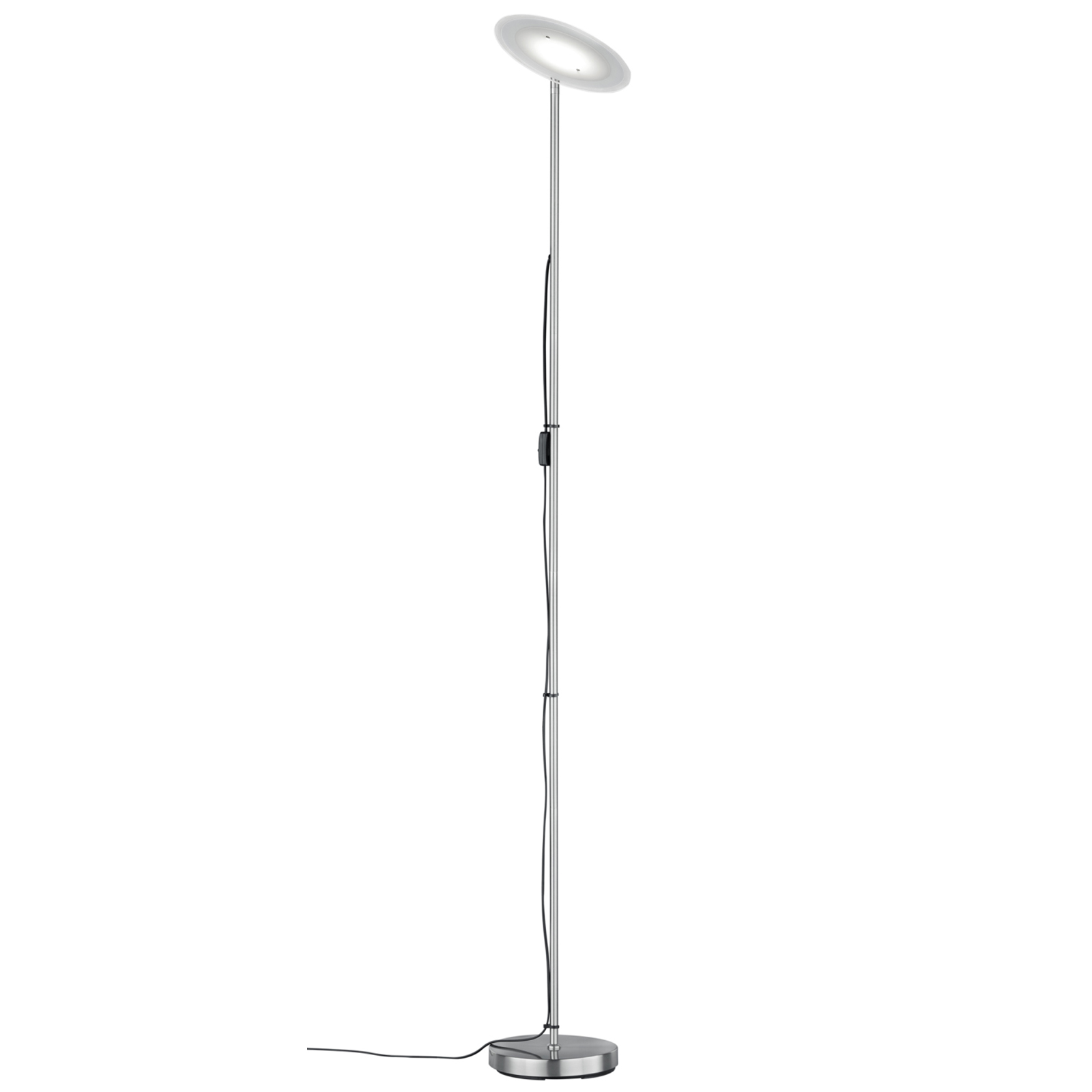 LED-Deckenfluter WALKER - Nickel matt - warmweiß