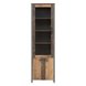 Vitrine CLIF - Old Wood Vintage - grau-Betonoptik - 62 cm breit