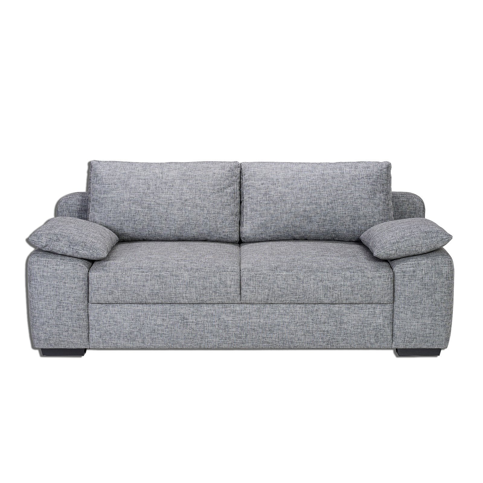 Schlafsofa - grau - inklusive Kissen