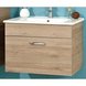 Waschtischunterschrank - Sanremo Eiche Terra - inklusive Waschtisch - 74 cm breit