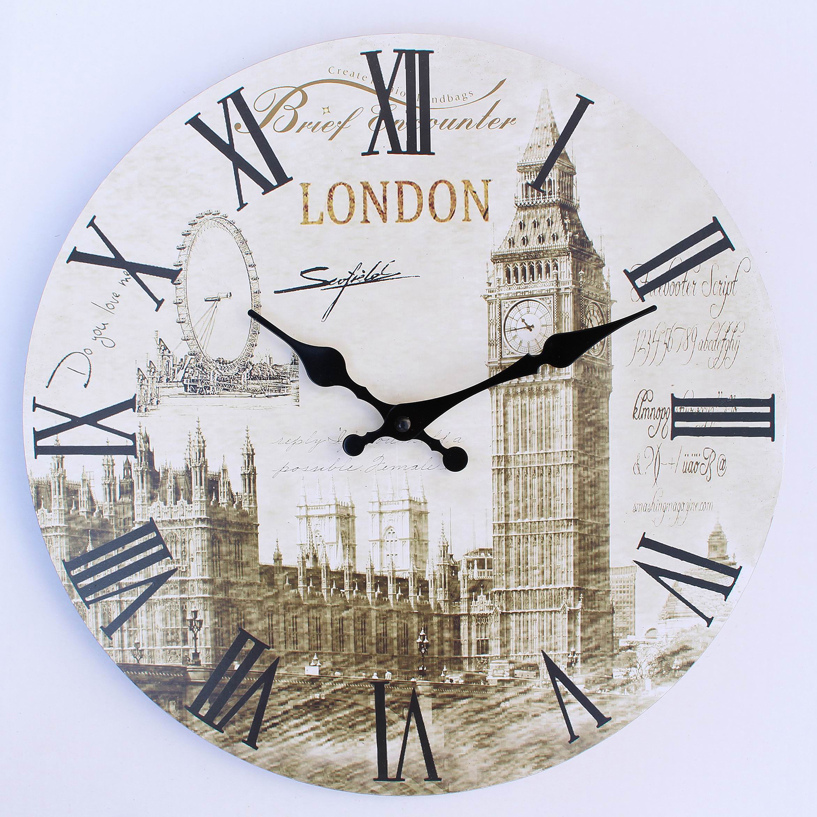 Wanduhr - sortierte Motive - Ø 34 cm