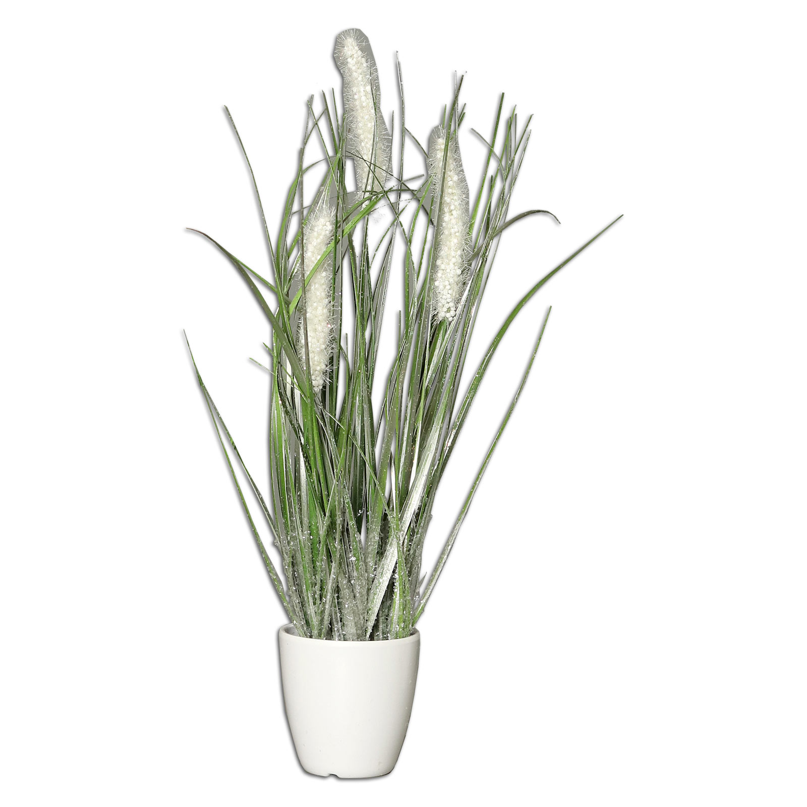 Kunstpflanze - Grasarrangement Winter - 35 cm hoch