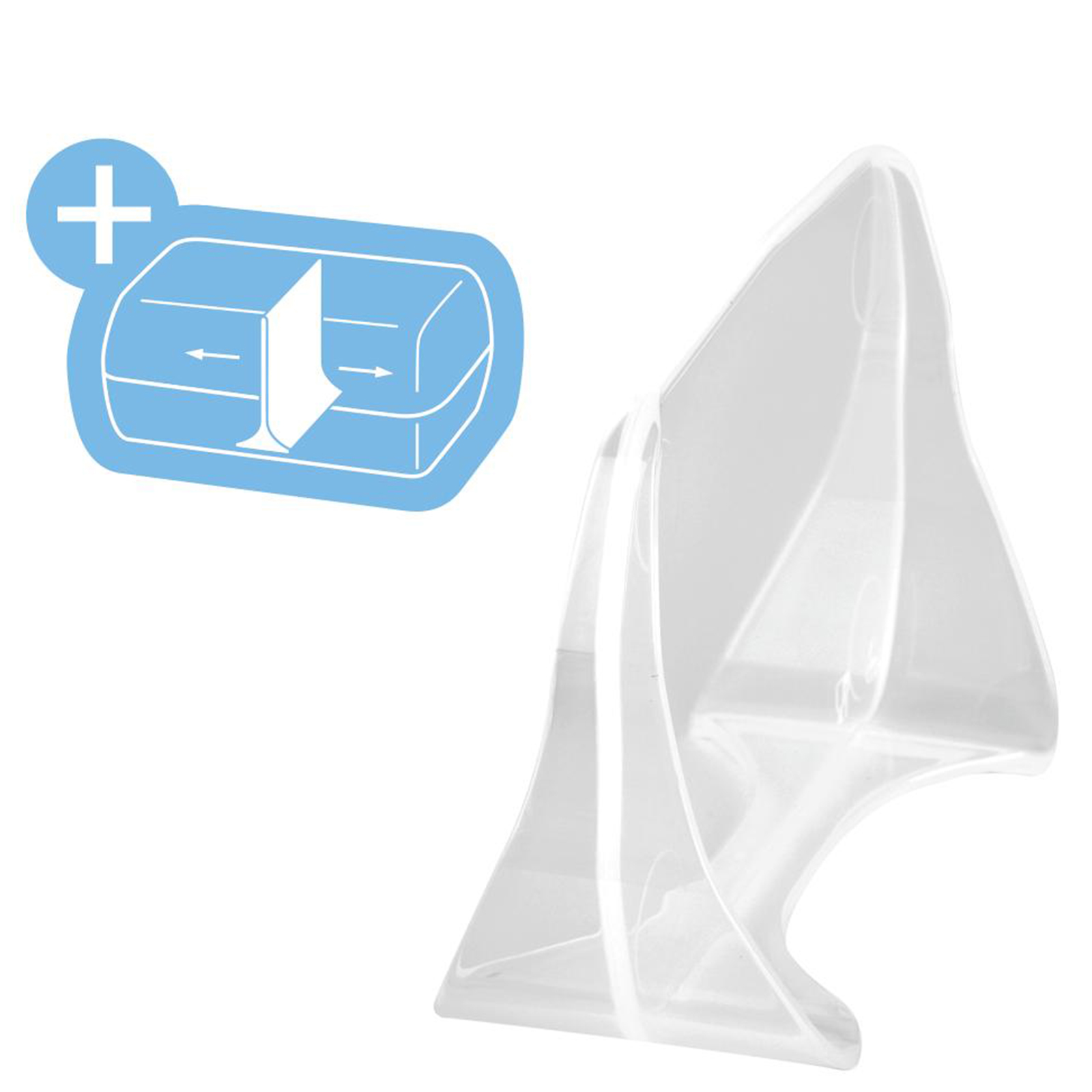 Lunchbox - Fußball - transparent-schwarz - mit Trennwand