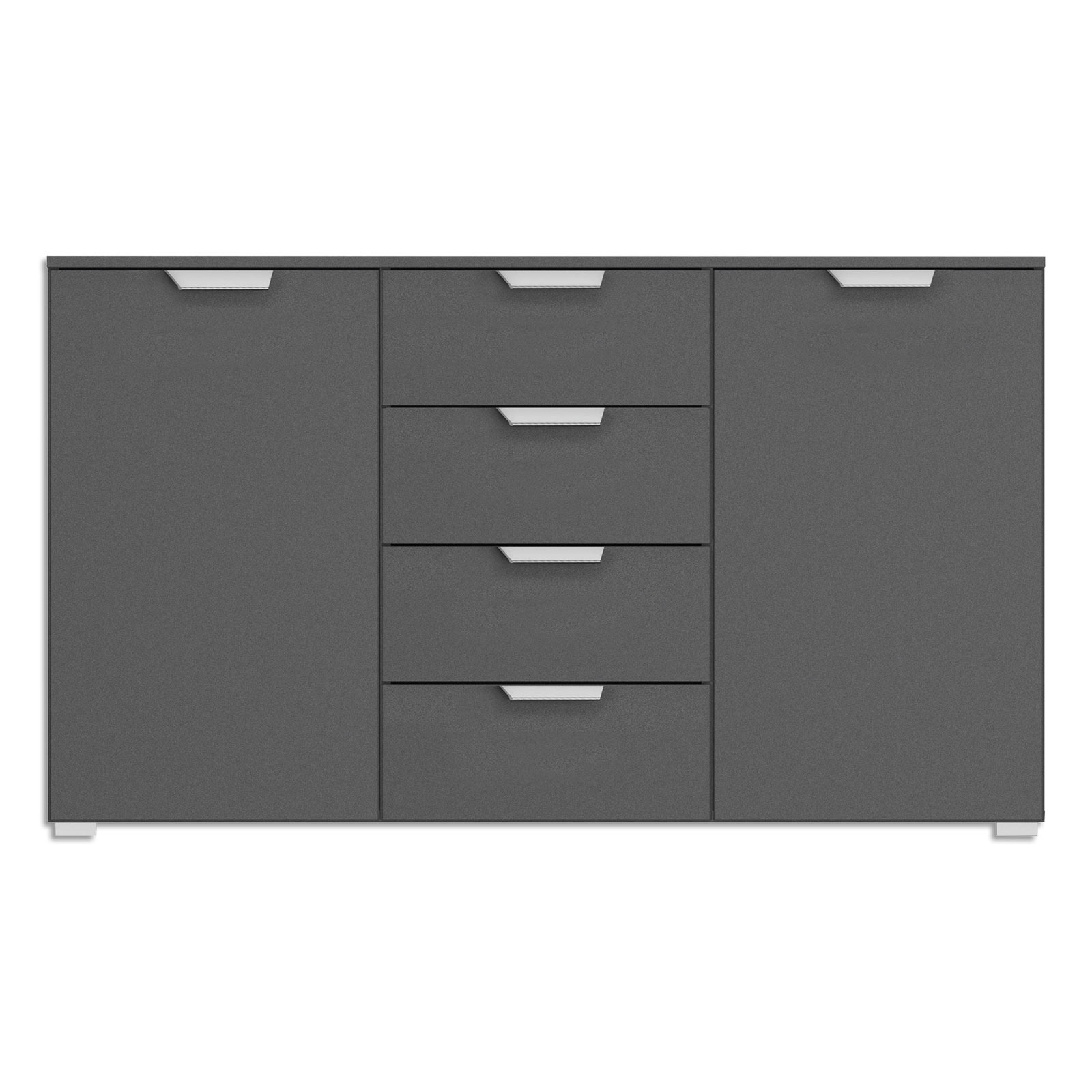 Kommode - grau metallic - 140 cm