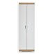 Garderobenhochschrank - Alteiche-weiß - 60 cm breit -0131010400