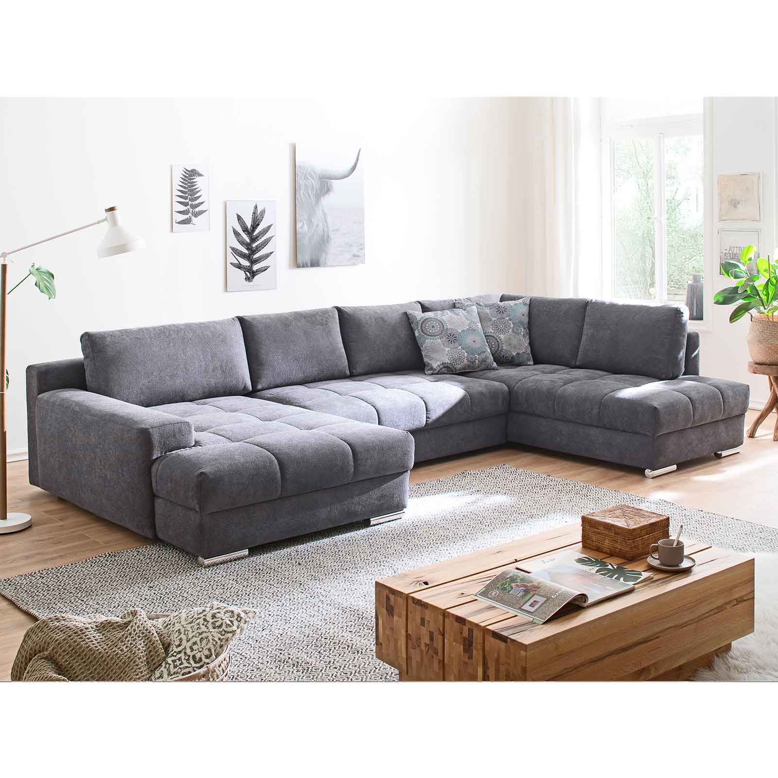 Wohnlandschaft - stone - Boxspringfederung - Basismodell