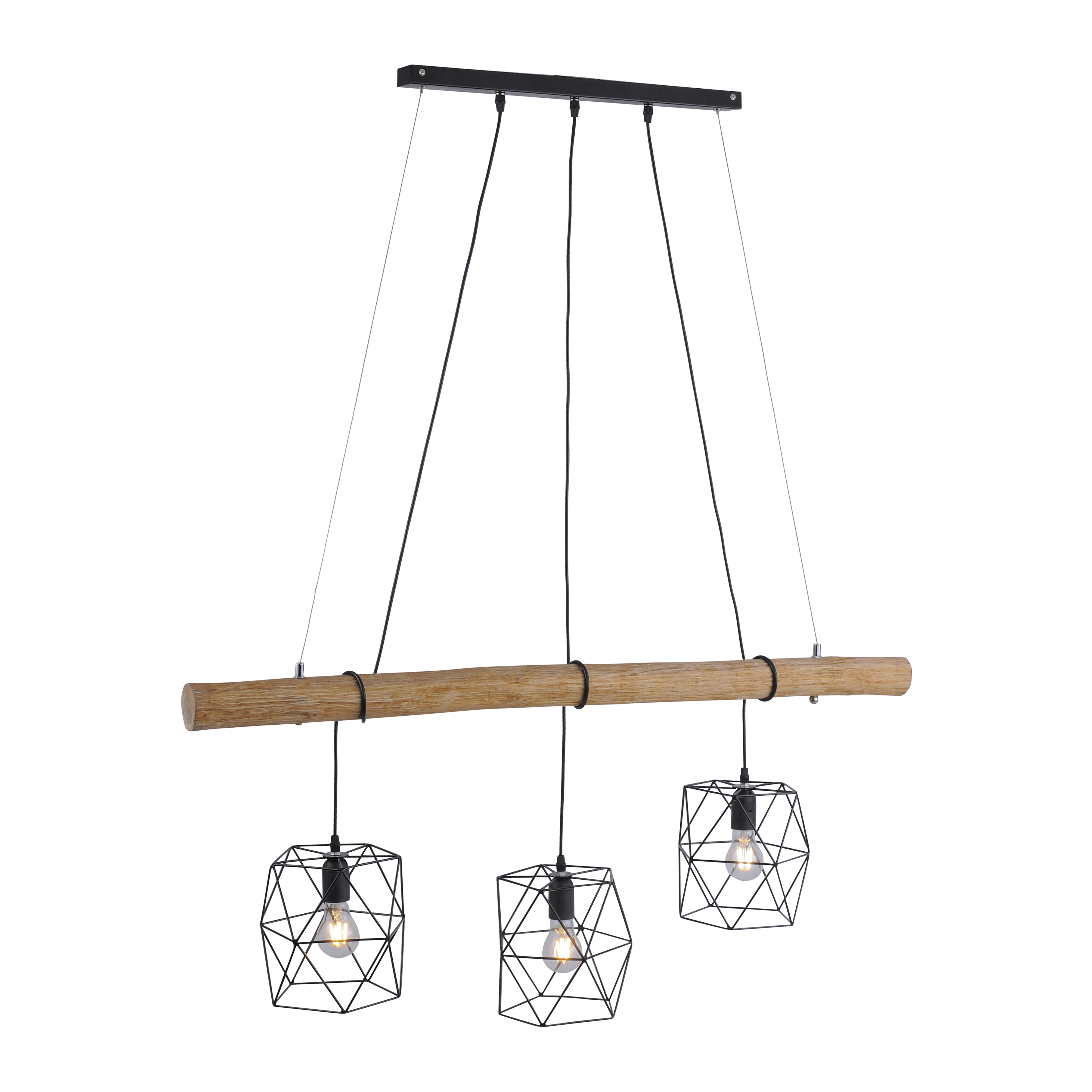 Pendelleuchte - 3-flammig - 120 cm breit
