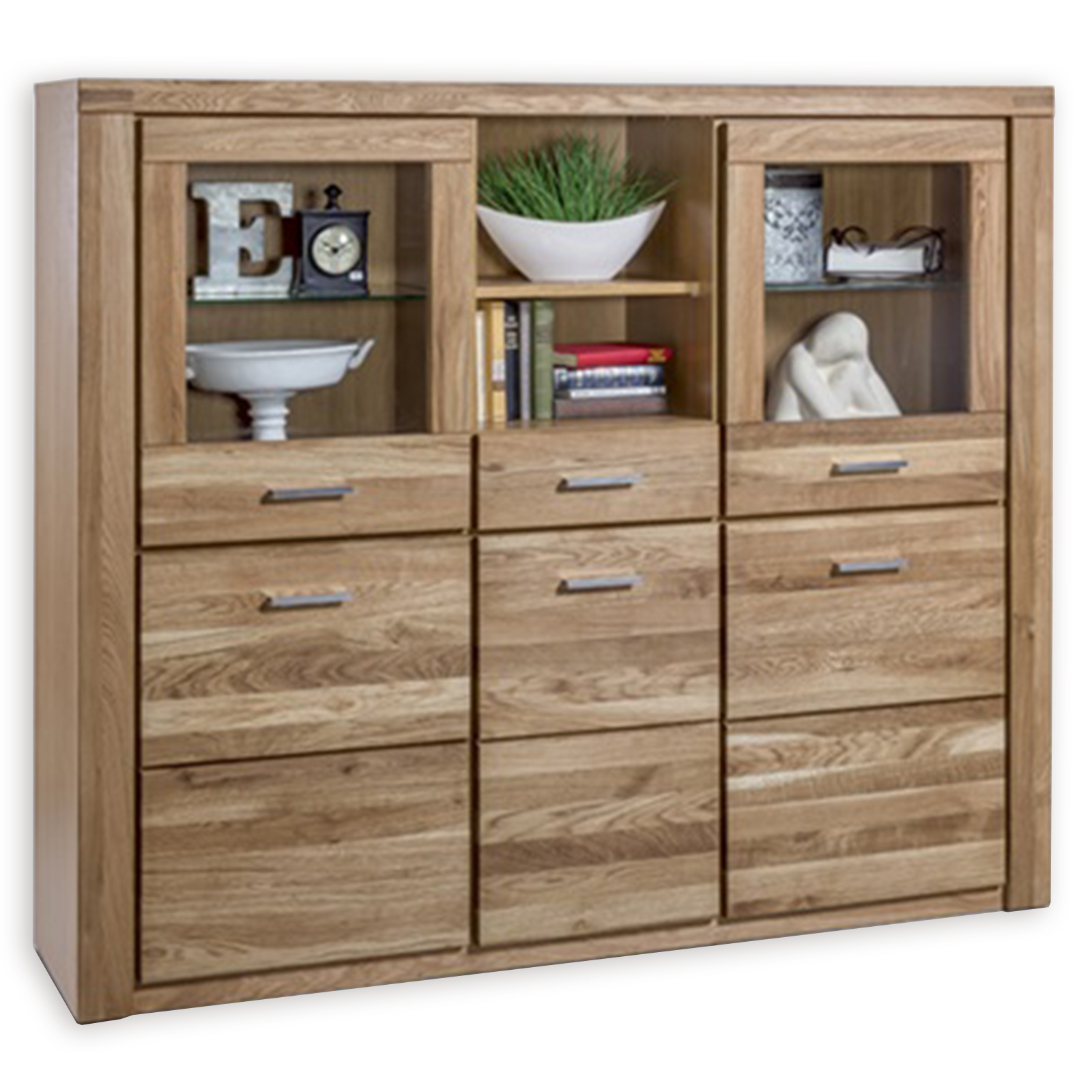 Highboard Wildeiche teilmassiv 155 cm Online bei