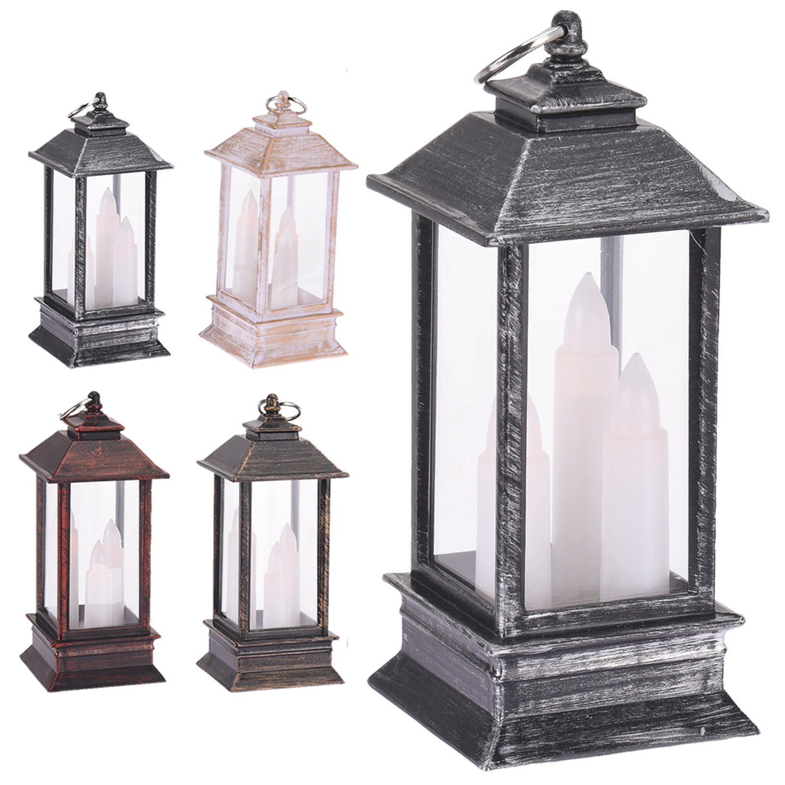 LED-Mini-Laterne - farbig sortiert - 13 cm