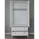 Kleiderschrank - weiß - 91 cm breit