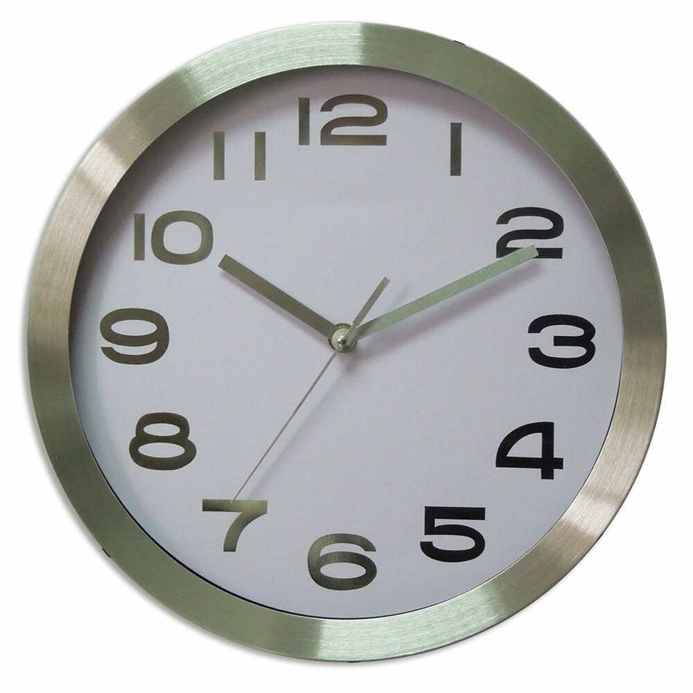 Wanduhr - Aluminium - 30 cm | Wanduhren | Uhren | Deko & Haushalt