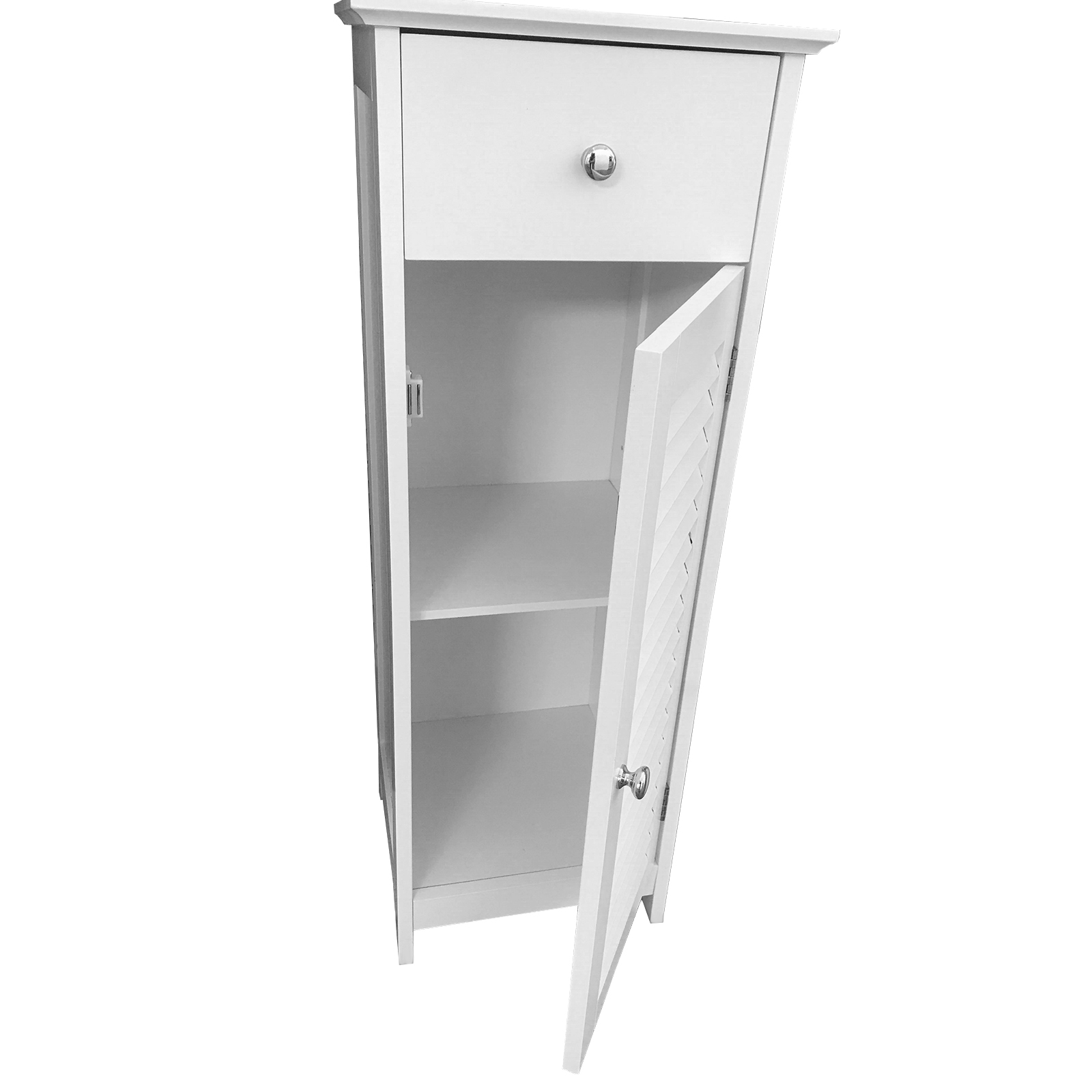 Unterschrank - weiß - Anschlag rechts - 32 cm breit