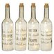 LED-Dekoflasche - Glas - mit Spruch - 30 cm hoch