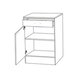 Unterschrank - Beton-weiß - 50 cm