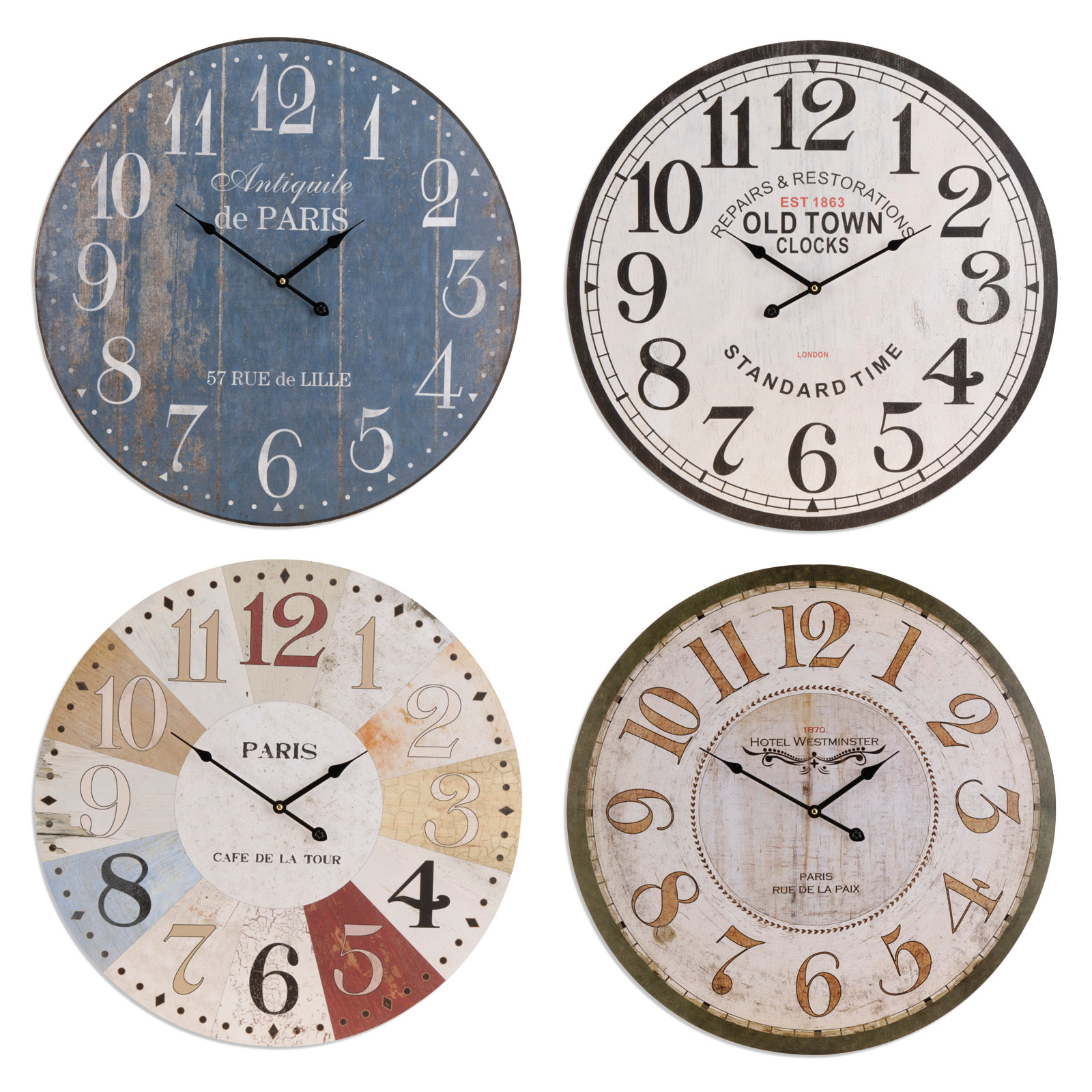 Wanduhr - sortierte Motive - Ø 61 cm