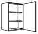 Hängeschrank - Betonoptik-weiß - 60 cm