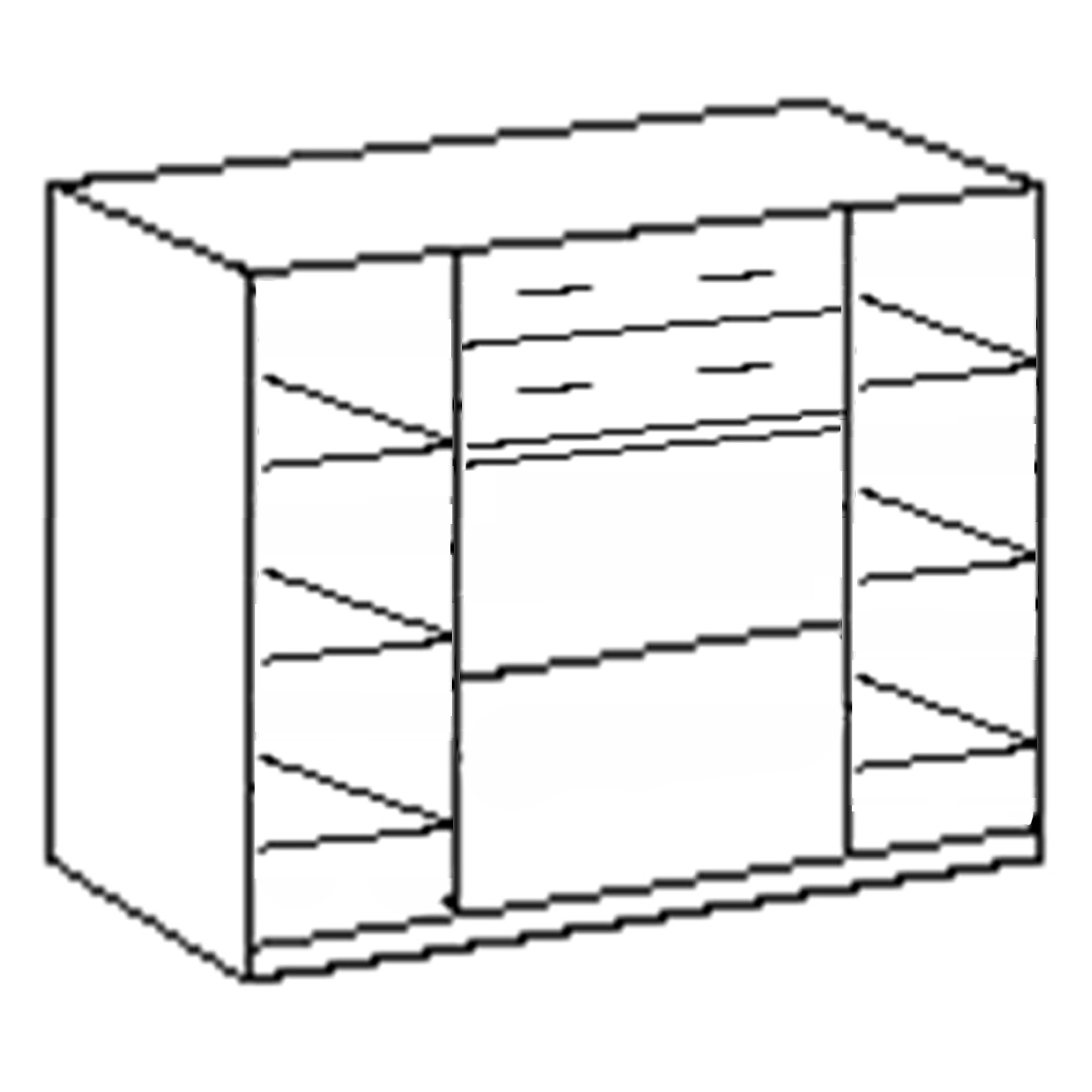 Highboard - Sonoma Eiche - LED Beleuchtung