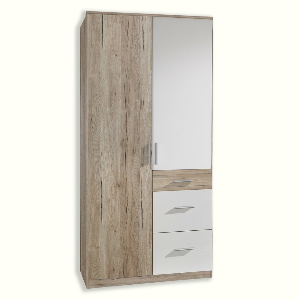 kleiderschrank - san remo eiche - 90 cm | online bei roller kaufen