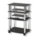 HiFi-Regal - chrom-schwarz- 60 cm breit