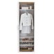 Garderobenhochschrank - Alteiche-weiß - 60 cm breit -0131010400