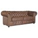 2,5-Sitzer Big-Sofa - braun - Vintage - Microfaser
