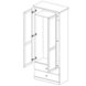 Garderobenschrank - weiß - 81 cm breit