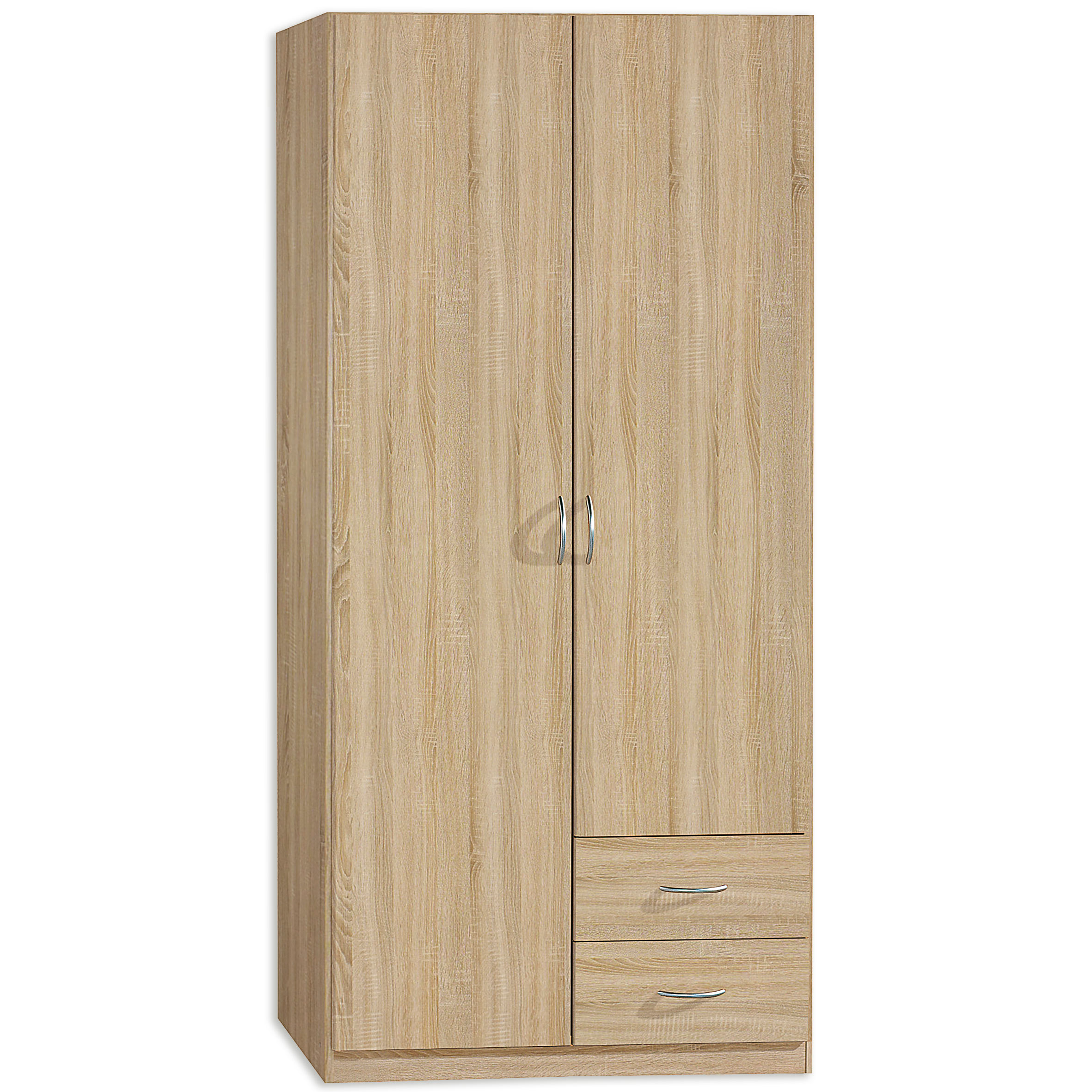 Drehtürenschrank - Sonoma Eiche - 91 cm breit