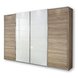 Schwebetürenschrank - San Remo Eiche-weiß - 361 cm breit